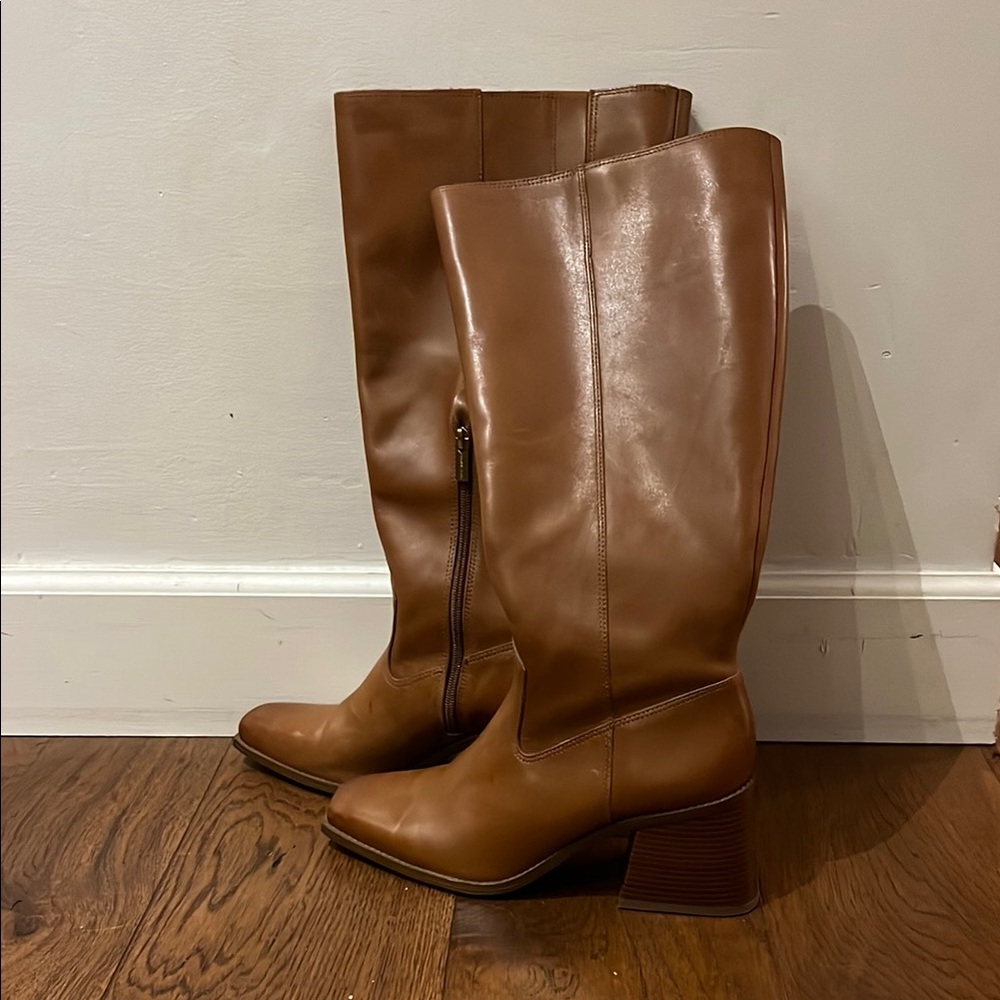 Vince Camuto Women's Sangeti Stacked Heel Knee High Boot Fashion